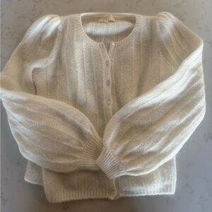 Sézane Amance Cardigan in Ecru